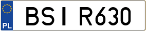Trailer License Plate